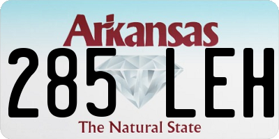 AR license plate 285LEH