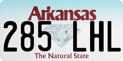AR license plate 285LHL