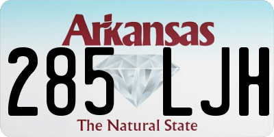 AR license plate 285LJH