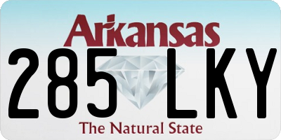 AR license plate 285LKY