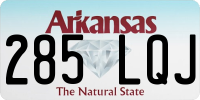 AR license plate 285LQJ