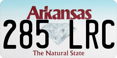 AR license plate 285LRC