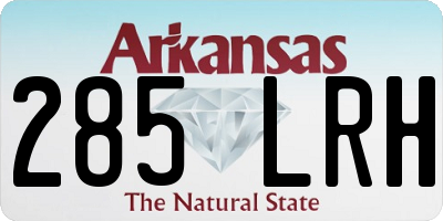 AR license plate 285LRH