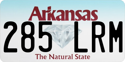 AR license plate 285LRM