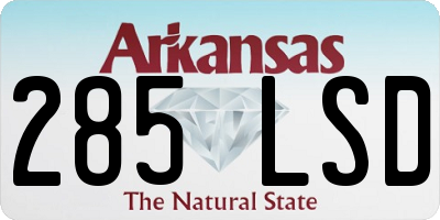 AR license plate 285LSD