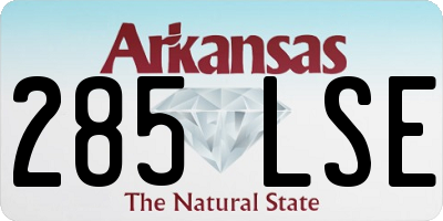 AR license plate 285LSE