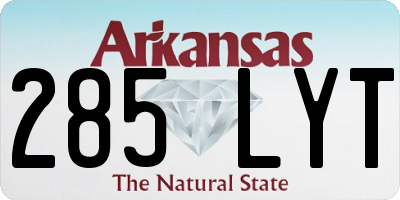 AR license plate 285LYT