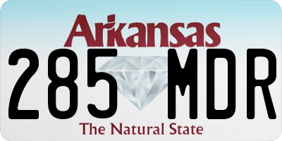 AR license plate 285MDR