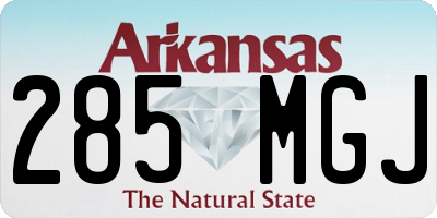 AR license plate 285MGJ