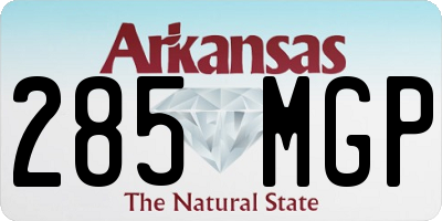 AR license plate 285MGP