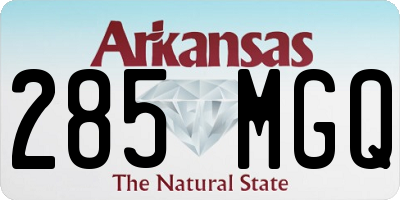 AR license plate 285MGQ