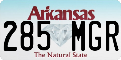 AR license plate 285MGR