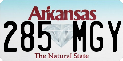 AR license plate 285MGY