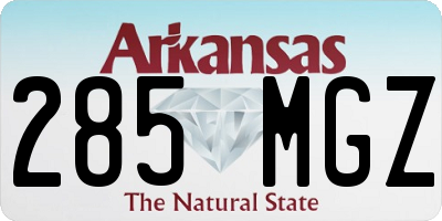 AR license plate 285MGZ