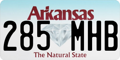 AR license plate 285MHB