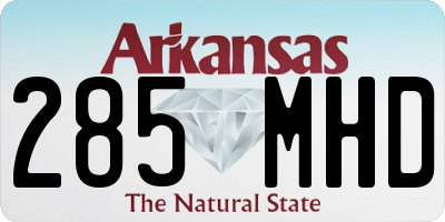 AR license plate 285MHD