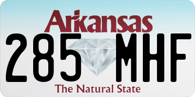 AR license plate 285MHF