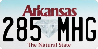 AR license plate 285MHG