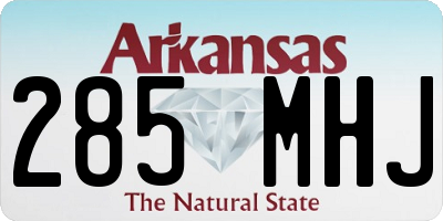 AR license plate 285MHJ