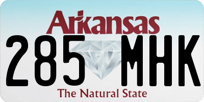 AR license plate 285MHK