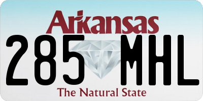 AR license plate 285MHL