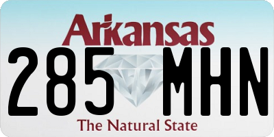 AR license plate 285MHN