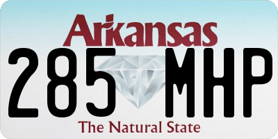 AR license plate 285MHP