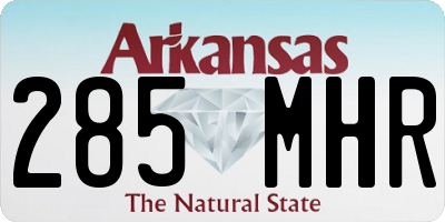 AR license plate 285MHR