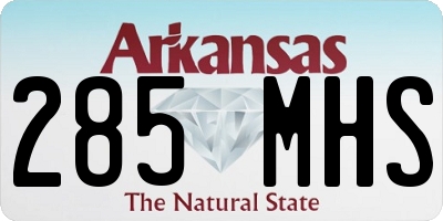 AR license plate 285MHS