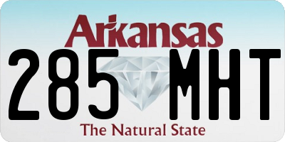 AR license plate 285MHT
