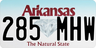 AR license plate 285MHW