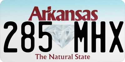 AR license plate 285MHX