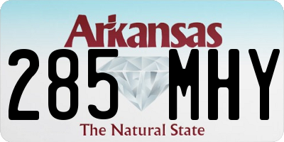 AR license plate 285MHY