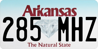 AR license plate 285MHZ