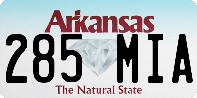 AR license plate 285MIA