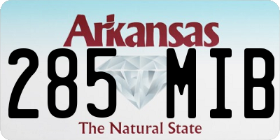 AR license plate 285MIB