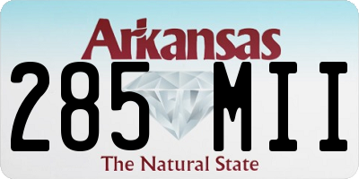 AR license plate 285MII