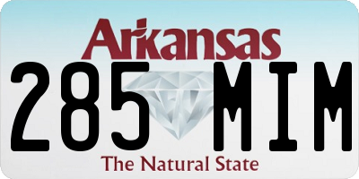 AR license plate 285MIM