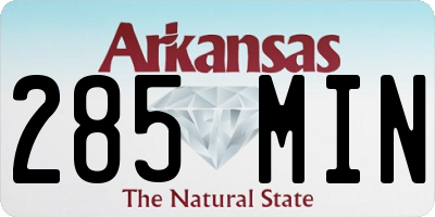 AR license plate 285MIN