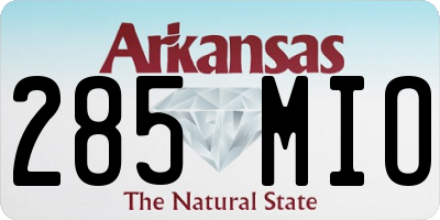 AR license plate 285MIO