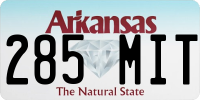 AR license plate 285MIT