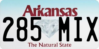 AR license plate 285MIX