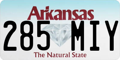 AR license plate 285MIY