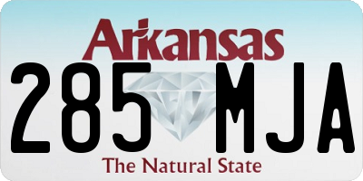 AR license plate 285MJA