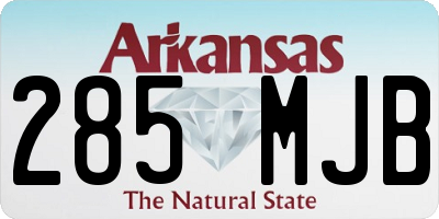 AR license plate 285MJB