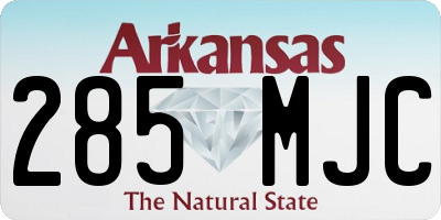 AR license plate 285MJC