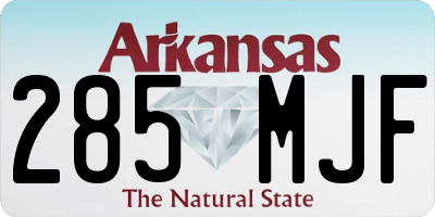 AR license plate 285MJF