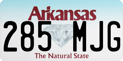 AR license plate 285MJG