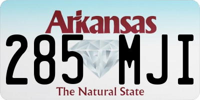 AR license plate 285MJI