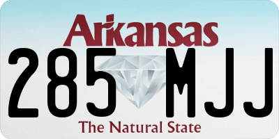 AR license plate 285MJJ